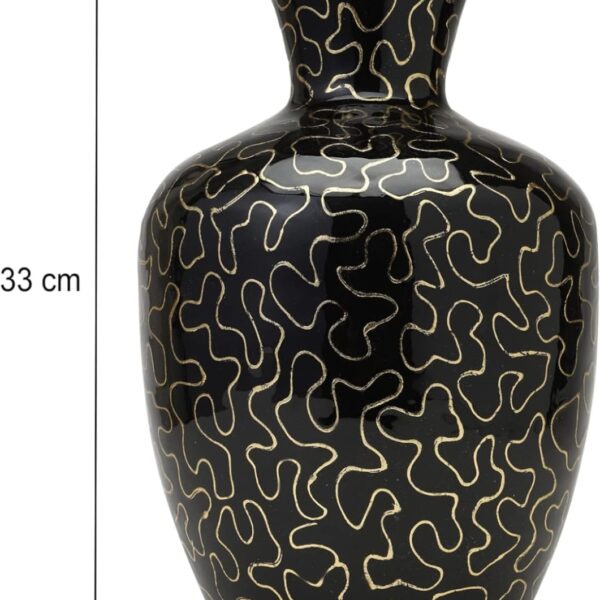 14” METALLIC VASE – BK